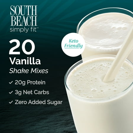 South Beach Simply Fit Keto-Friendly Shake, Vanilla 20CT