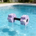 thumbnail image 4 of Foam Aquatic Exercise Dumbbells for Water Aerobics, Pool Resistance Training Barbells, Lightweight Water Fitness Equipment for Men Women, Aqua Therapy, Swim Workout, 4 of 5