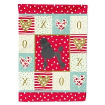Carolines Treasures CK5881CHF Standard Poodle Love Flag Canvas House Size Large multicolor