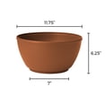 thumbnail image 2 of Bloem Willow 12" Plastic Planter Bowl, Shallow Round Pot for Cacti, Succulents, Herbs, and Moss, Terra Cotta, 2 of 5