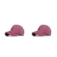 thumbnail image 2 of Gorra de béisbol Minnieouse para mujer con cola de caballo color Vino rojo 2piezas, 2 of 6