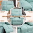 thumbnail image 4 of ALEAVIC Recliner Chair with Heat and Massage, Manual Recliner Chairs for Adults, Green, 4 of 8