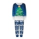 thumbnail image 2 of Conjunto de pijamas familiares Fiomva a juego con árbol de Navidad, ropa de dormir para mascota, bebé, niño, papá, mamá, 2 of 8