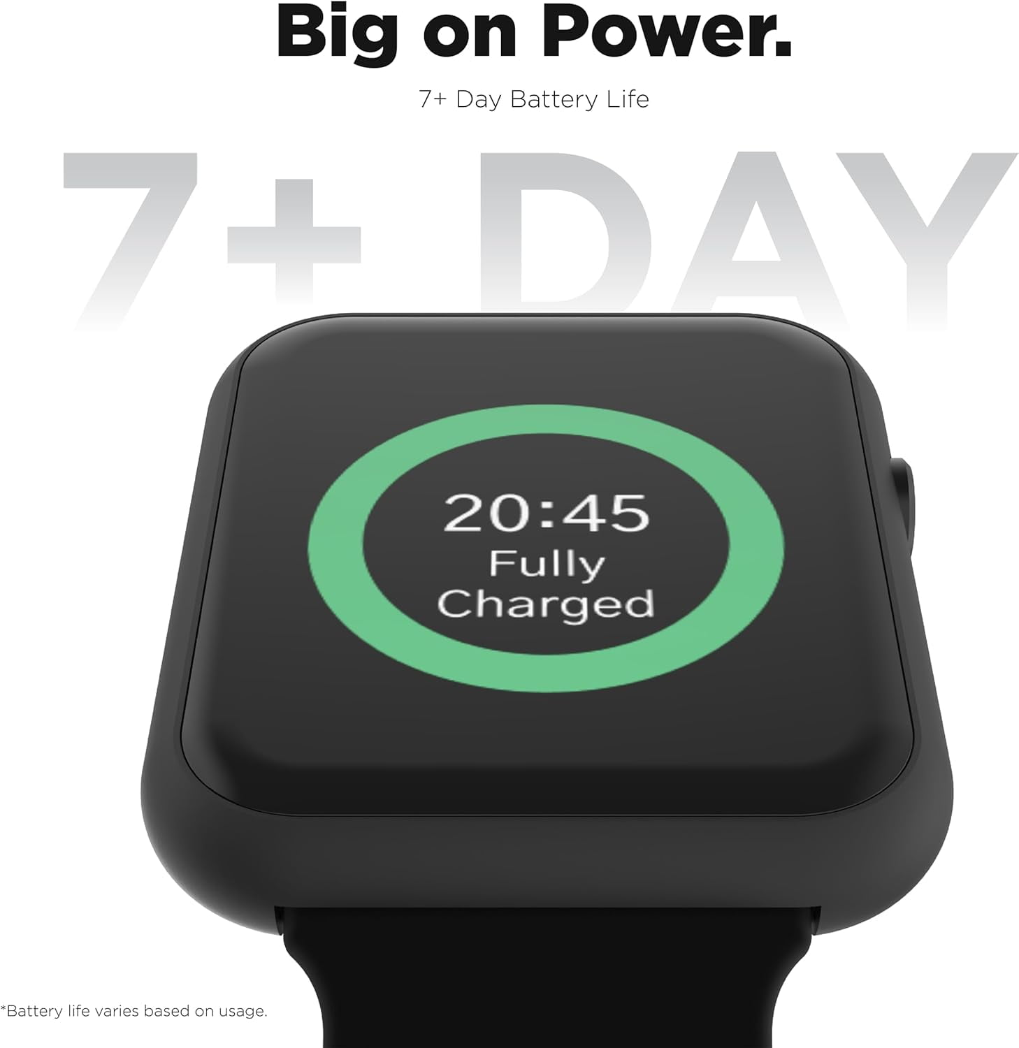 iTouch Air 4 Smartwatch, 46mm Black Case with Black Silicone Band
