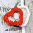 thumbnail image 2 of Rose Heart Wreath Fondant Chocolate Candy Silicone Mold Cake Decorating Baking Pastry Tools Soap Mould Resin Polymer Clay Mold, 2 of 6
