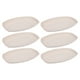 thumbnail image 1 of Plato para Aperitivos, Plato 6 Platos Grandes de Plástico, Bandeja para Fiestas, Plato Ovalado Irrompible, Plato para Pescado, Apto para Lavavajillas, Colección Fashion, Beige, 1 of 5