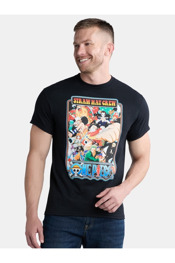 Men's and Big Men's Graphic Cotton Tee with Short Sleeves, Sizes S-3XL