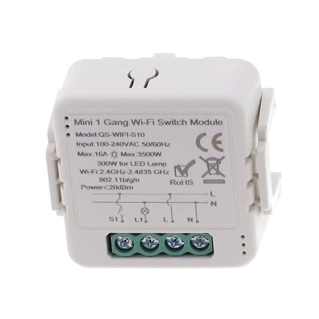para Tuya para Smart Módulo de interruptor WiFi 1/2/3 Gang para Smart Interruptor para Alexa para Google