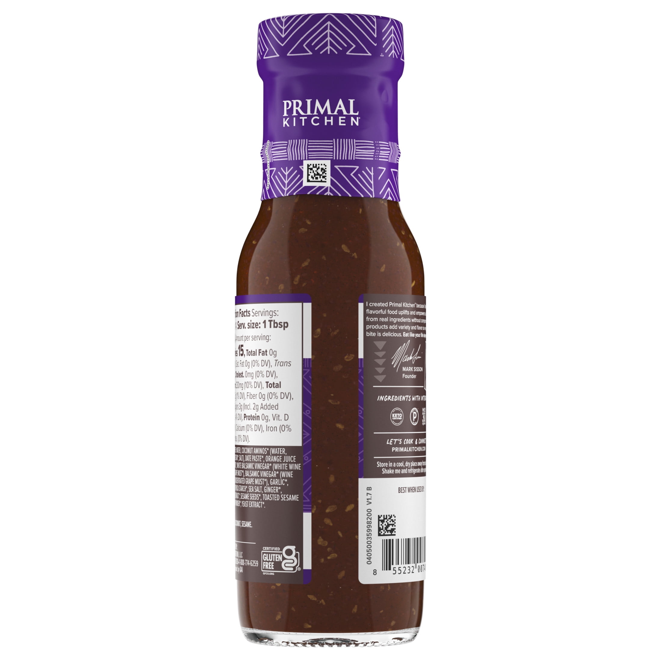 Primal Kitchen No Soy Organic Teriyaki Sauce & Marinade 8.5 oz