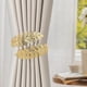 thumbnail image 1 of Paquete de 2 alzapaños para cortinas, diseño bohemio de ramas de trigo, sin taladro, con cuerda para cortinas de ventana y clips incluidos., 1 of 6