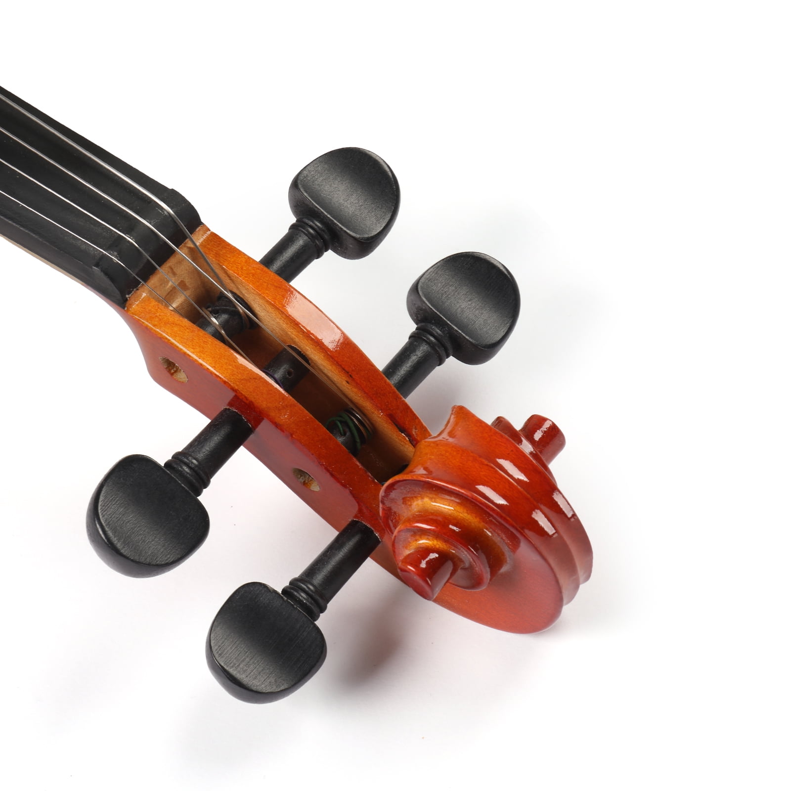 GV100 1/8 Acoustic Solid Wood Violin Case Bow Rosin Strings Shoulder Rest Natural