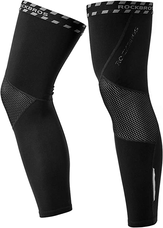 Rockbros Cycling Leg Warmers Long Leg Sleeves Thermal Compression Full 