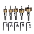 thumbnail image 2 of Juego de 5 brocas para sierra de corona de metal, abridor de carpintería de acero con alto contenido de carbono, 16, 18,5, 20, 25 y 30 mm, 2 of 15