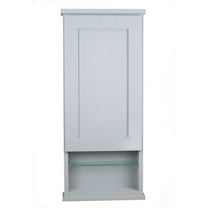 24" Selene On the wall Cabinet with 6" open shelf - 4.5" deep inside