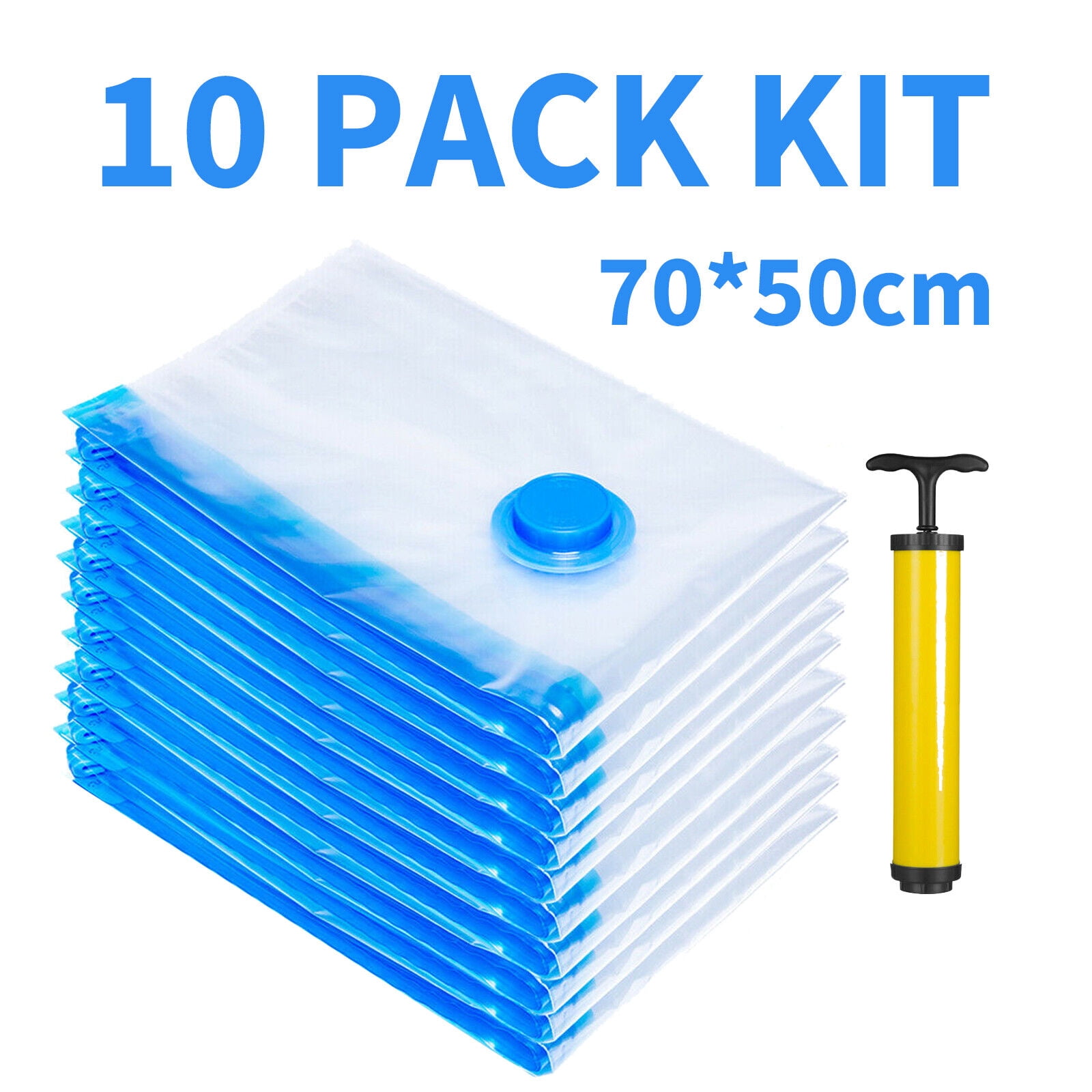 10 PCS L Vacuum Storage Bags Travel Space Saver Garment Seal