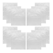 MLINS 12PCS Photo Sleeves A5 Binder Photo Album Refill Pages Looseleaf Postcard Pockets Clear Photo Sleeves Photo Storage Pages Reusable Photo Sleeves