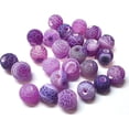 thumbnail image 2 of Juego de cuentas de ágata mate de 8 mm Piedra natural Ágata esmerilada Piedra semipreciosa Piedra preciosa con agujero para enhebrar Joyas de cuentas Púrpura brillar Electrónica, 2 of 5