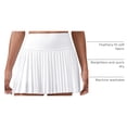 thumbnail image 4 of Falda CRZ YOGA Deportiva Plisada de Cintura Alta Blanca Talla M, 4 of 6