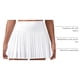 thumbnail image 4 of Falda CRZ YOGA Plisada de Tenis Cintura Alta Blanca Talla L, 4 of 6