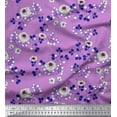 thumbnail image 1 of Soimoi Cotton Cambric Fabric Leaves & Carnation Floral Fabric Prints By Yard 56 Inch Wide, 1 of 1