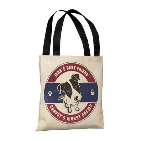 Mans Best Friend Carpets Worst Enemy - Multi Tote Bag by OBC Tote Bag -
