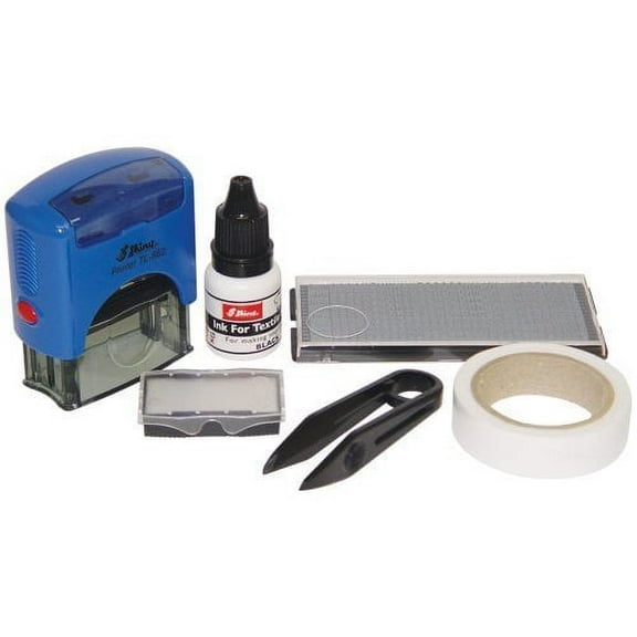 Shiny Fabric Stamp Kit (TL-882) by Millennium Marking Company Office Product