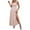 Pink, variant on Edvintorg Maxi Dress for Women Summer Casual Solid Camis Sleeveless Bandage Vest Long Dress Beach Outfits for Women