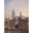 thumbnail image 3 of Richard Parkes Bonington 11x14 Black Modern Framed Museum Art Print Titled - Rouen Cathedral, Sunrise (1825), 3 of 5