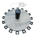 thumbnail image 5 of Rush Creek Creations 16 Round Fishing Rod Floor Rack Barn Wood Finish, 5 of 7
