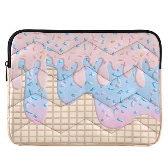 ALAZA Ice Cream Pink Pattern Laptop Sleeve Case for 13-14 Inch Computer Cover Bag Medium