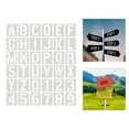 thumbnail image 4 of Plantillas de letras para decoración de pared Macarena 36 piezas 4 pulgadas plantilla de carta, 4 of 5
