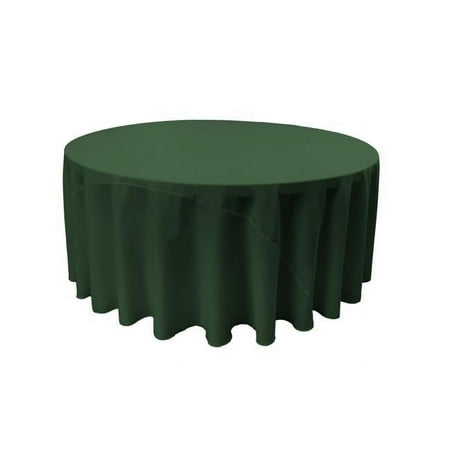 

TCpop132R-GreenHuP20 Polyester Poplin Tablecloth Hunter Green - 132 in. Round