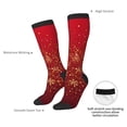 thumbnail image 4 of Sikiie Merry Christmas Knee Socks, High Socks Long Stretchy Sock Women Knee High Stocking, Long Socks for Women, 4 of 6