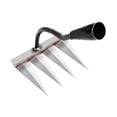 thumbnail image 3 of Almencla Garden Hand Rake, Weed Removal Rake, Agricultural Tools, Heavy Duty Garden Rake, 4 Tines, 3 of 8