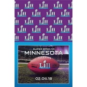 2018 Super Bowl LII 52 Football 54" x 96" Rectangle Plastic Party Tablecover
