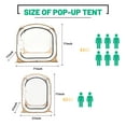thumbnail image 6 of FICISOG Sports Tent Shelter for up to 3 People, 51" Instant Weatherproof Sports Pop up Pod Tent Outdoor Bubble Tent, Clear View, 6 of 16