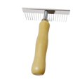 thumbnail image 1 of Lipstore Carpet Restoration Rake Rug Rake Quick Restoration Handheld Carpet Comb Brush Wooden Handle Pet Comb for Steps Hallways, 1 of 8
