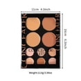 thumbnail image 3 of 10 Color Concealer Palette Covers Spots Dark Circles Brightens Tone Waterproof Long Lasting, 3 of 9