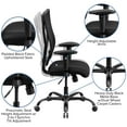 thumbnail image 6 of Emma + Oliver 400 lb. Big & Tall Black Mesh Swivel Ergonomic Office Chair with Adjustable Arms, 6 of 13