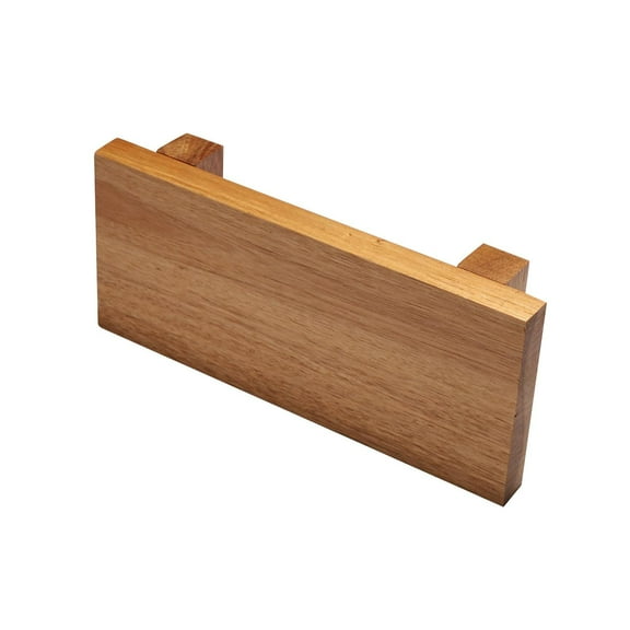 Wooden Pedestal Stand Footed Tray Rectangular Wood Riser for Display Candle Soap Holder for Wedding Kitchen Counter Party