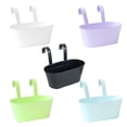 thumbnail image 3 of Colorful Metal Hanging Flower Pot With Removable Hook - Perfect For Balcony, 3 of 5