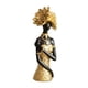 thumbnail image 3 of Estatua de africana, adorno de colección, decoración, regalo de cumpleaños, escultura, figura de resina para centros de mesa y dormitorio. Longitud 8 cm, 3 of 9