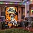 thumbnail image 3 of 1pc 2D flat's vibrant Halloween-themed design, featuring a cute sausage mummy and a sausage dog garden flag - adds a ghostly charm to touch your yard with our Halloween sausage logo, perfect for cele, 3 of 5