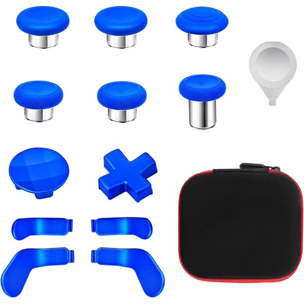 ZAGRENAO Accesorios para Xbox One Elite Series 2 Controller (modelo 1797), kits de piezas de repuesto de metal compatibles con Xbox Elite Wireless Controller Series 2 Core (azul) CJA925-0016