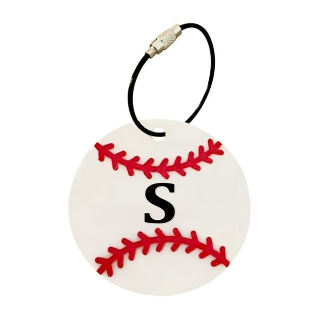 26 Letters Funny Hanging Pendant Baseball Bat Bag Sports Bag Hanging ...