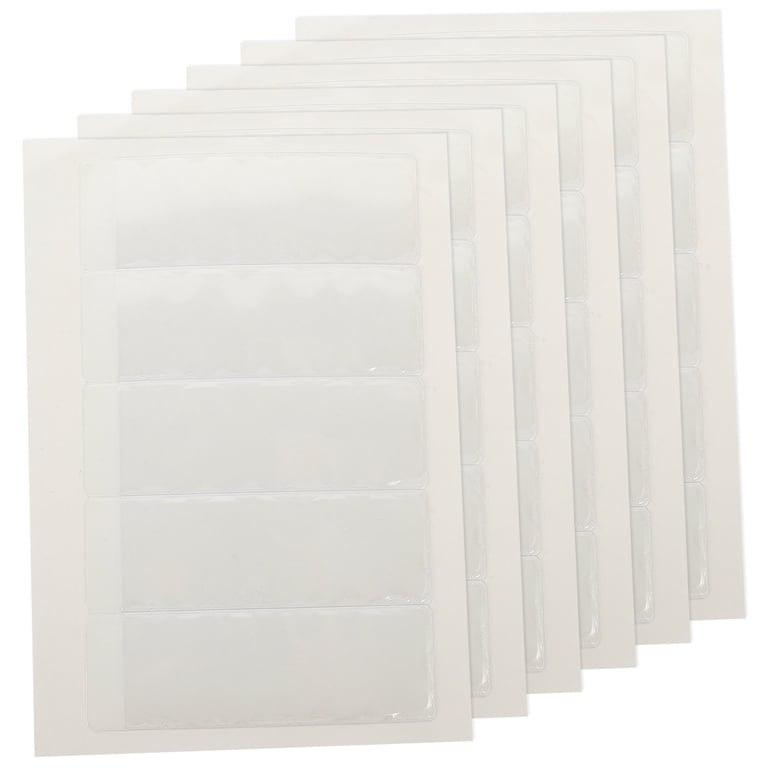 WHAMVOX 6 Sheets Business Card Sleeve Adhesive Pockets Card Holder for  Organizing Business Cards
