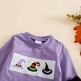 thumbnail image 6 of Gaexia Girls Halloween Outfit Set, Long Sleeve Top and Pants with Pumpkin Print, Lace Trim Comfortable Party Wear for Toddlers 1-8 Years, 6 of 6