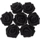 thumbnail image 4 of 100 piezas de rosas artificiales de imitación de cabeza de rosa negra para decoración de manualidades DIY, 4 of 5
