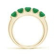 thumbnail image 2 of ANGARA Natural Shared Prong Set Half Eternity 1.35 ct Emerald Wedding Band in 14K Yellow Gold for Women (Size-4.2mm) | May Birthstone, Anniversary, Jewelry Gift for Women | Natural Emerald Ring, 2 of 10