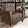 thumbnail image 1 of Lifestyle Solutions Chaise Harvard en Microfibre Marron, 1 of 10